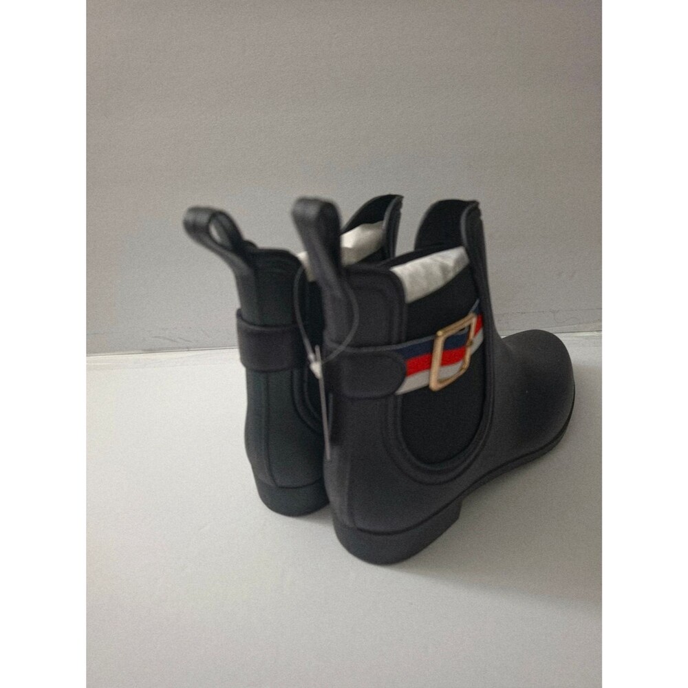 Henry Ferrera Women's Two-Tone Chelsea Rain Boots — Black - Picture 2 of 6